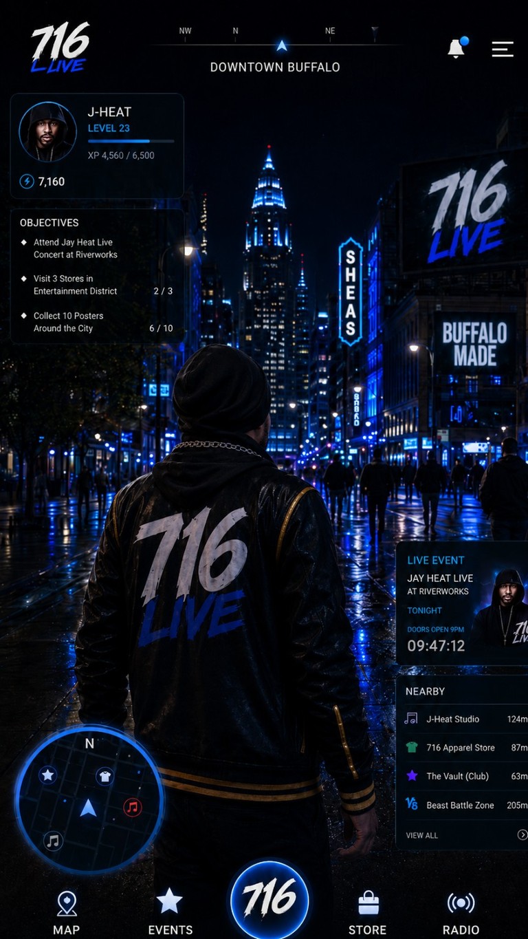 Buffalo virtual performance scene